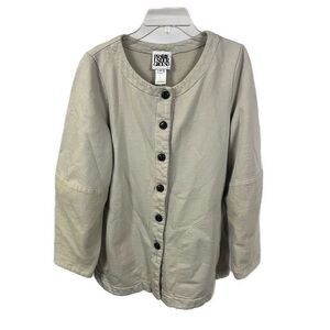 Prairie Underground Women's‎ Organic Cotton Button Front Lightweight Jacket- S